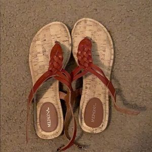 merona t strap sandals